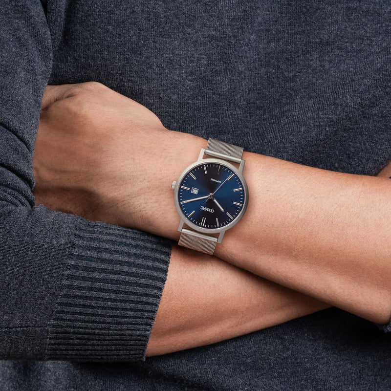 Olympic Titanium Grijs Herenhorloge OL26HTS001-zoom-