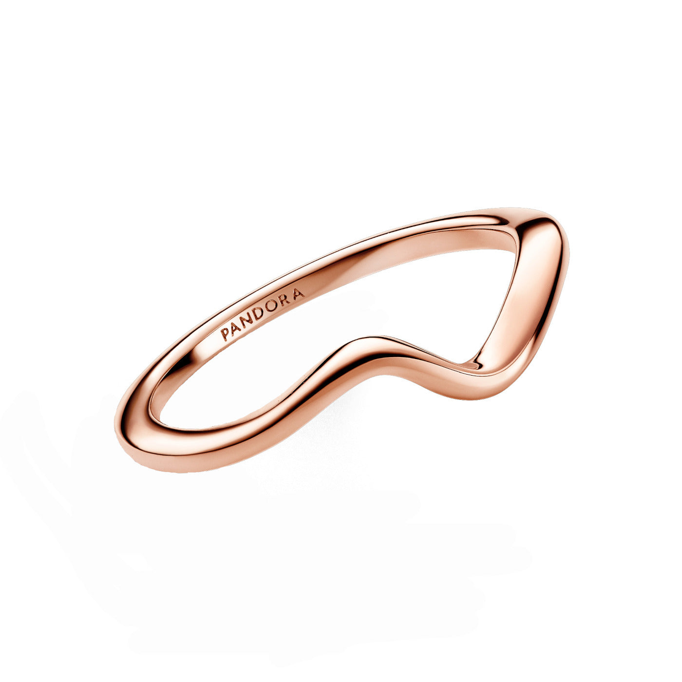 Pandora Timeless Wave Ring Rose Gold Plated 183095C00-52