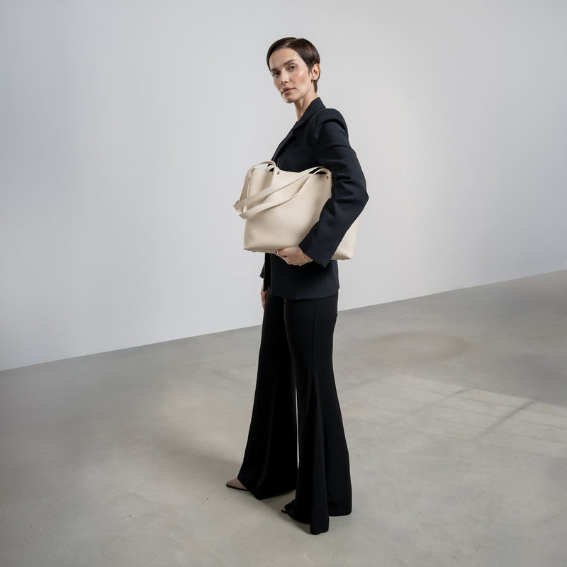 Isabel Bernard Honoré Nata Crème me Leren shopper van Kalfsleer IB25086-070-zoom-