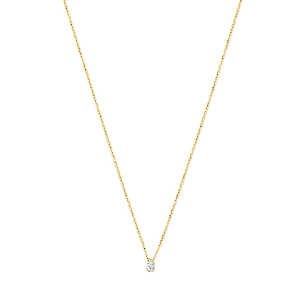 Isabel Bernard De la Paix Eloise 14 karat gold necklace with diamond 0.1 carat IBD350025