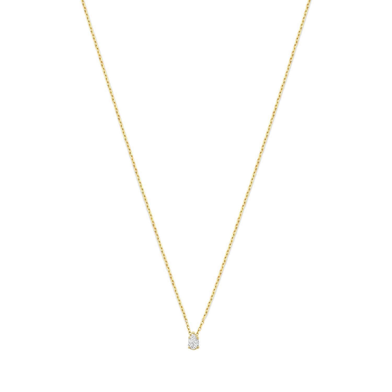 Isabel Bernard De la Paix Eloise 14 karat gold necklace with diamond 0.1 carat IBD350025