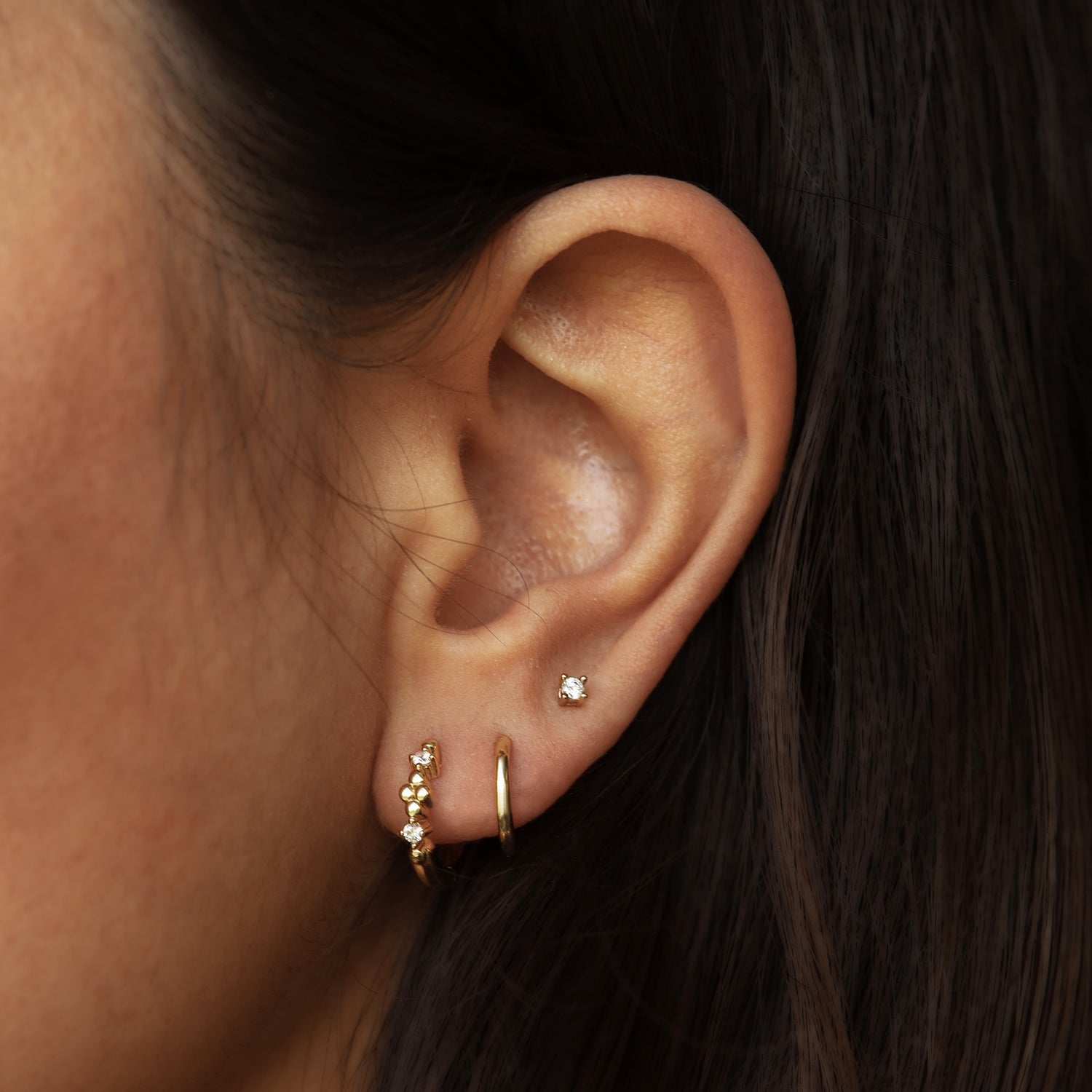 Karma 925 Sterling Silver Soleil Earparty EPV40GP