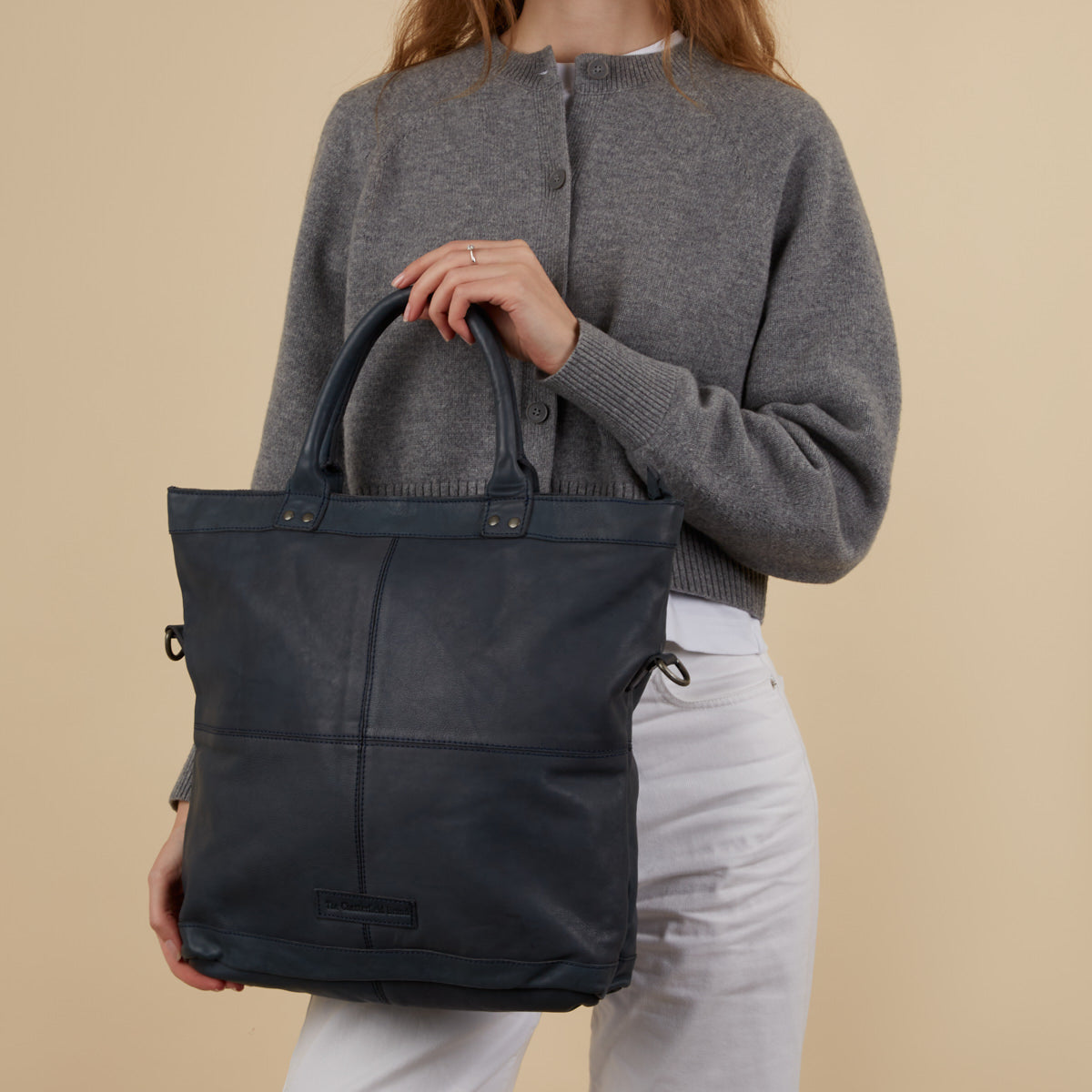 The Chesterfield Brand Ontario Blue Leather Shopper C38.019810