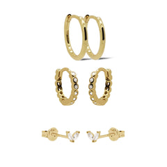 Karma 925 Sterling Silver Angelin Earparty EPV42GP