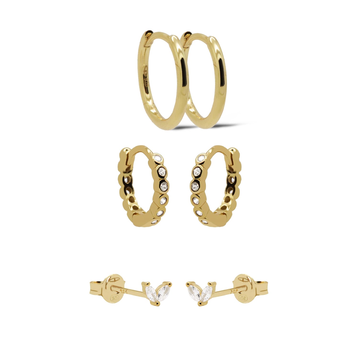 Karma 925 Sterling Silver Angelin Earparty EPV42GP