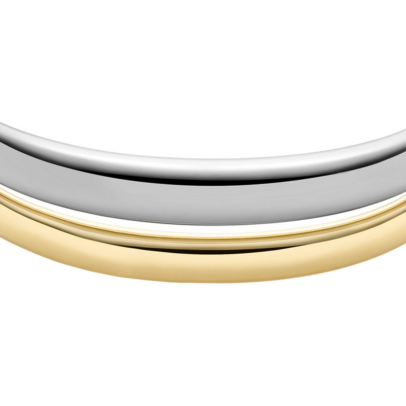 Fossil Ellis Silver and Gold Stainless Steel Bracelet JF04874998-zoom-