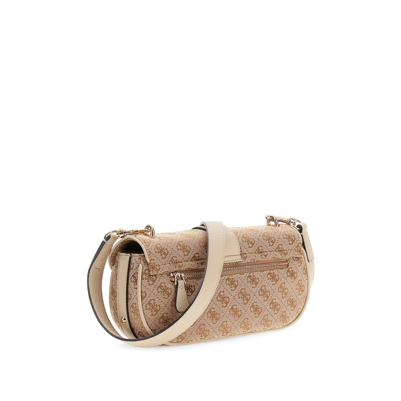 Guess Jessa Latte Logo Flap Crossbody HWJG83-62200-LTL-zoom-