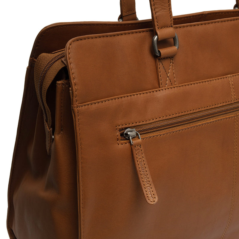 The Chesterfield Brand Fidenza Cognac Leather Laptop Bag C38.020631-zoom-