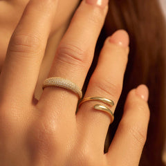 Beloro Jewels Monte Napoleone Stella 9 karat gold ring with zirconia BO330032-52