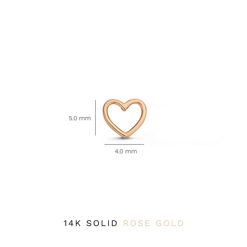 Isabel Bernard La Concorde Amore 14 Karaat Rosé Gouden Oorknoppen IB360231-zoom-