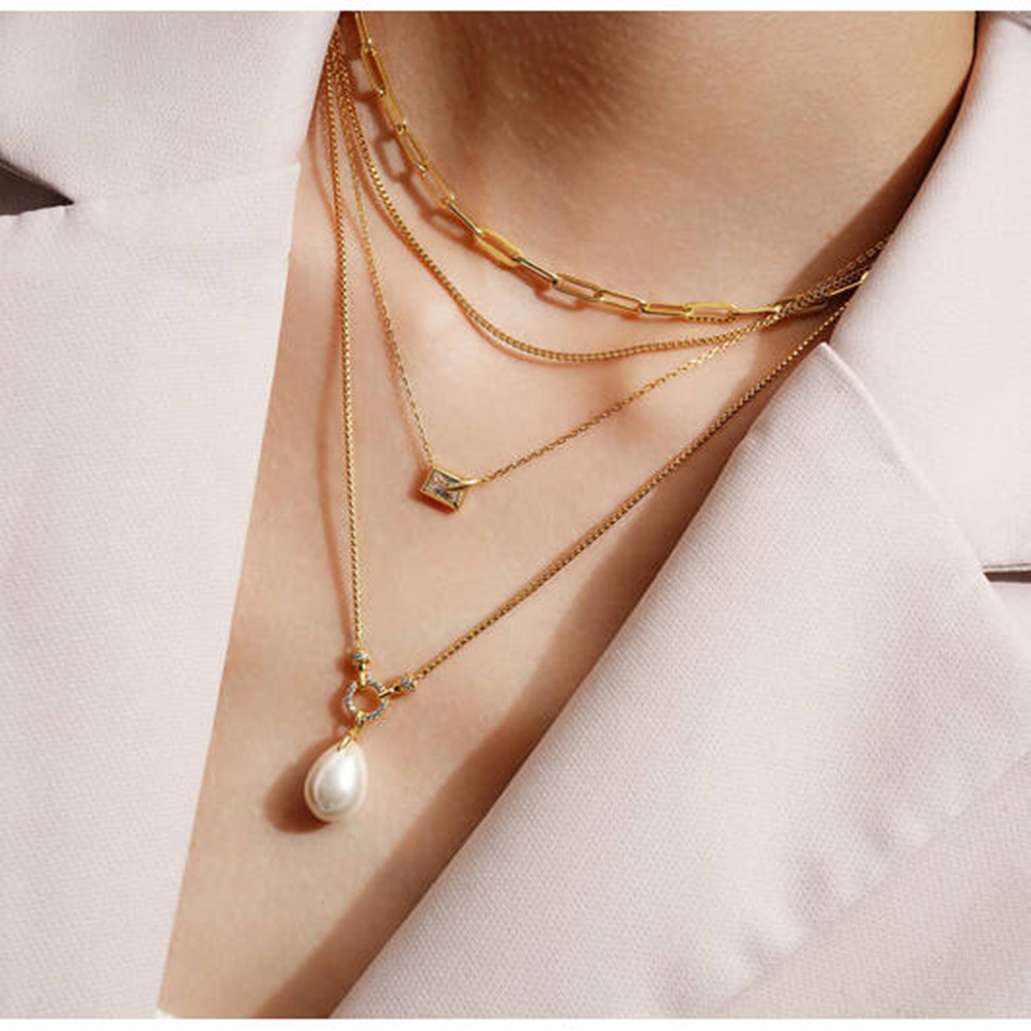 Ania Haie Reimaginer Gold Coloured Sparkling Necklace AH-N069-01G