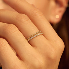 Beloro Jewels Monte Napoleone Stella 9 karat gold ring with zirconia BO330043-54