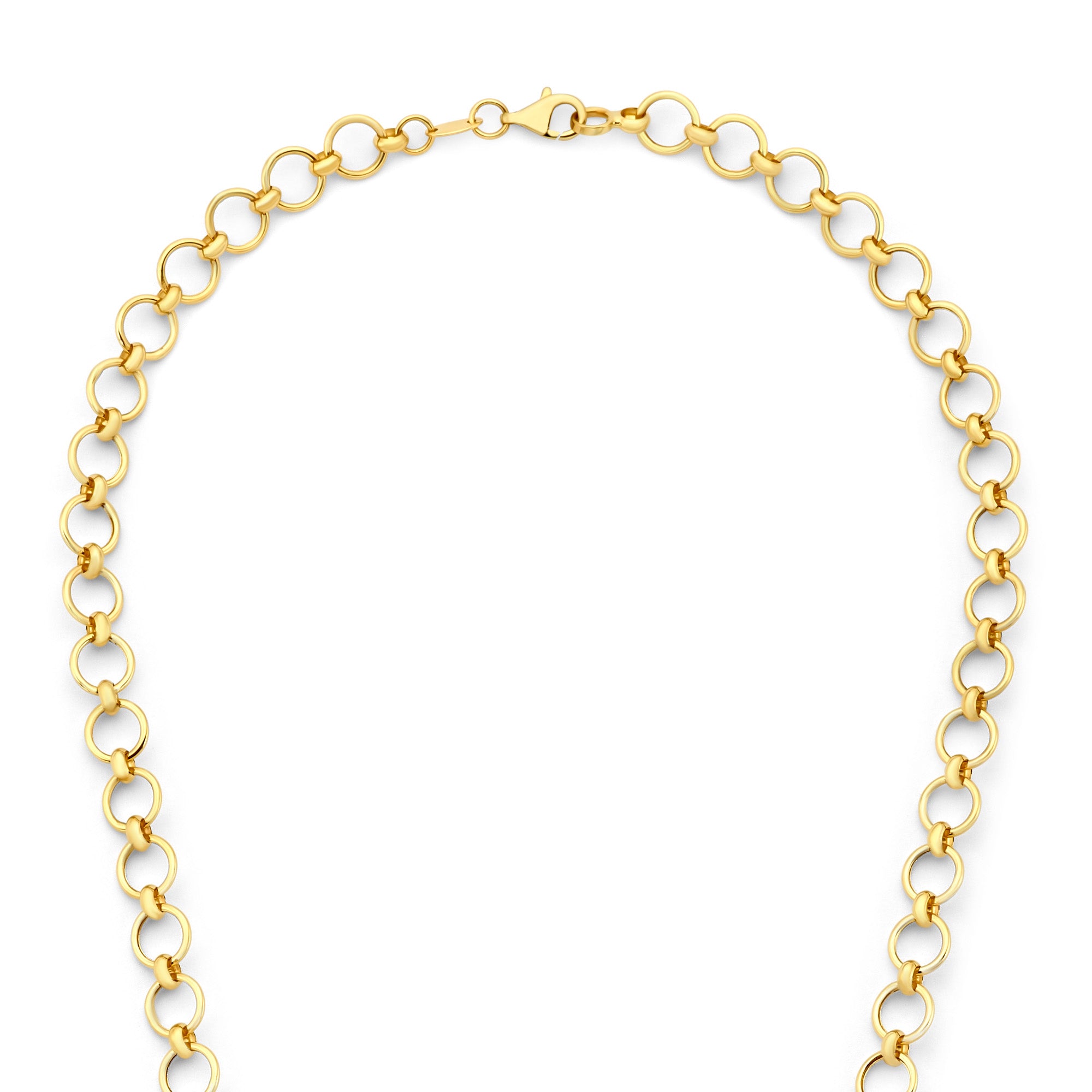 Isabel Bernard Belleville Axelle 14 Carat Golden Schakel Necklace IB340163