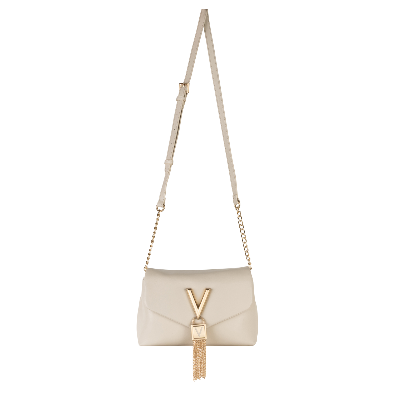 Valentino Bags Stella Ecru Shoulder Bag VBS9AK09ECRU