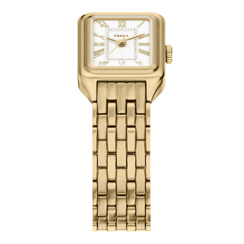 Fossil Raquel Mini Rectangular White Dial Watch ES5467-zoom-
