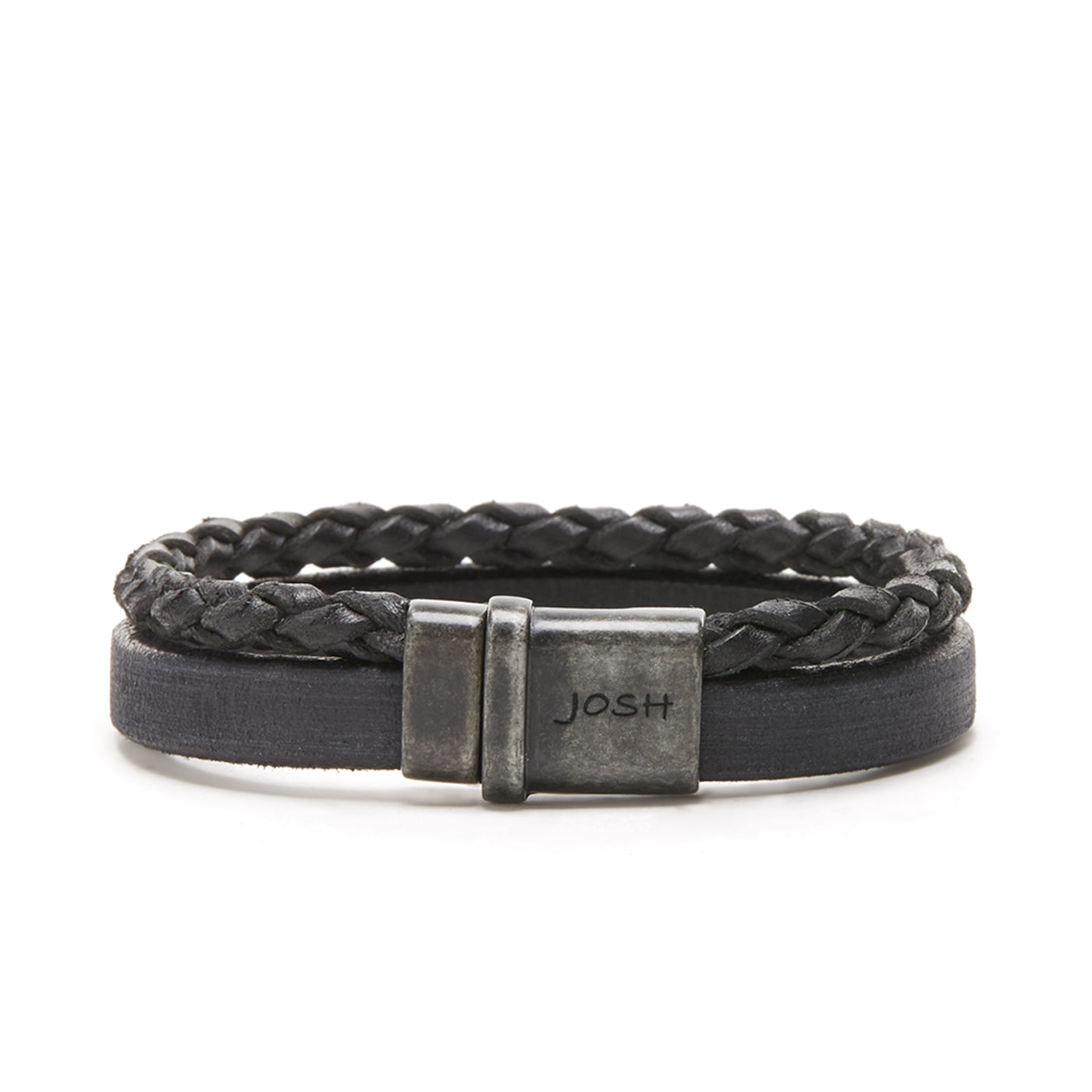 Josh Vintage Black Bracelet 09264-BRA-VB/BLACK/L