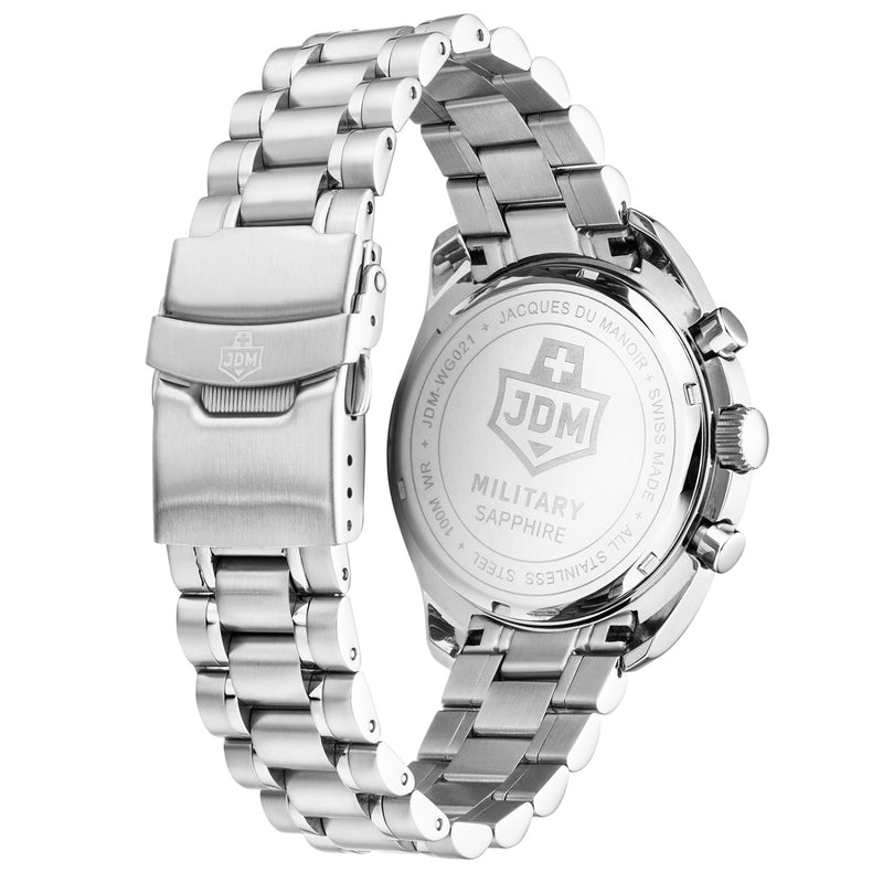 JDM Military Swiss Precision Zwart Herenhorloge JDM-WG021-01-zoom-