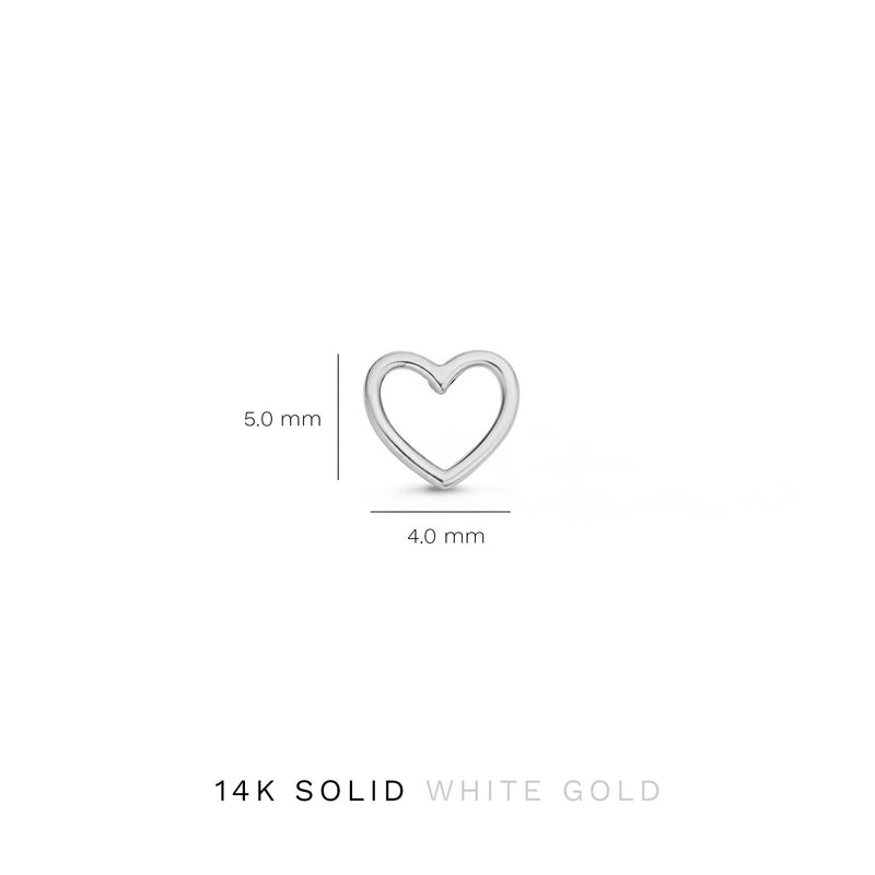 Isabel Bernard Saint Germain Amore 14 Karaat Witgouden Oorknoppen IB360230-zoom-