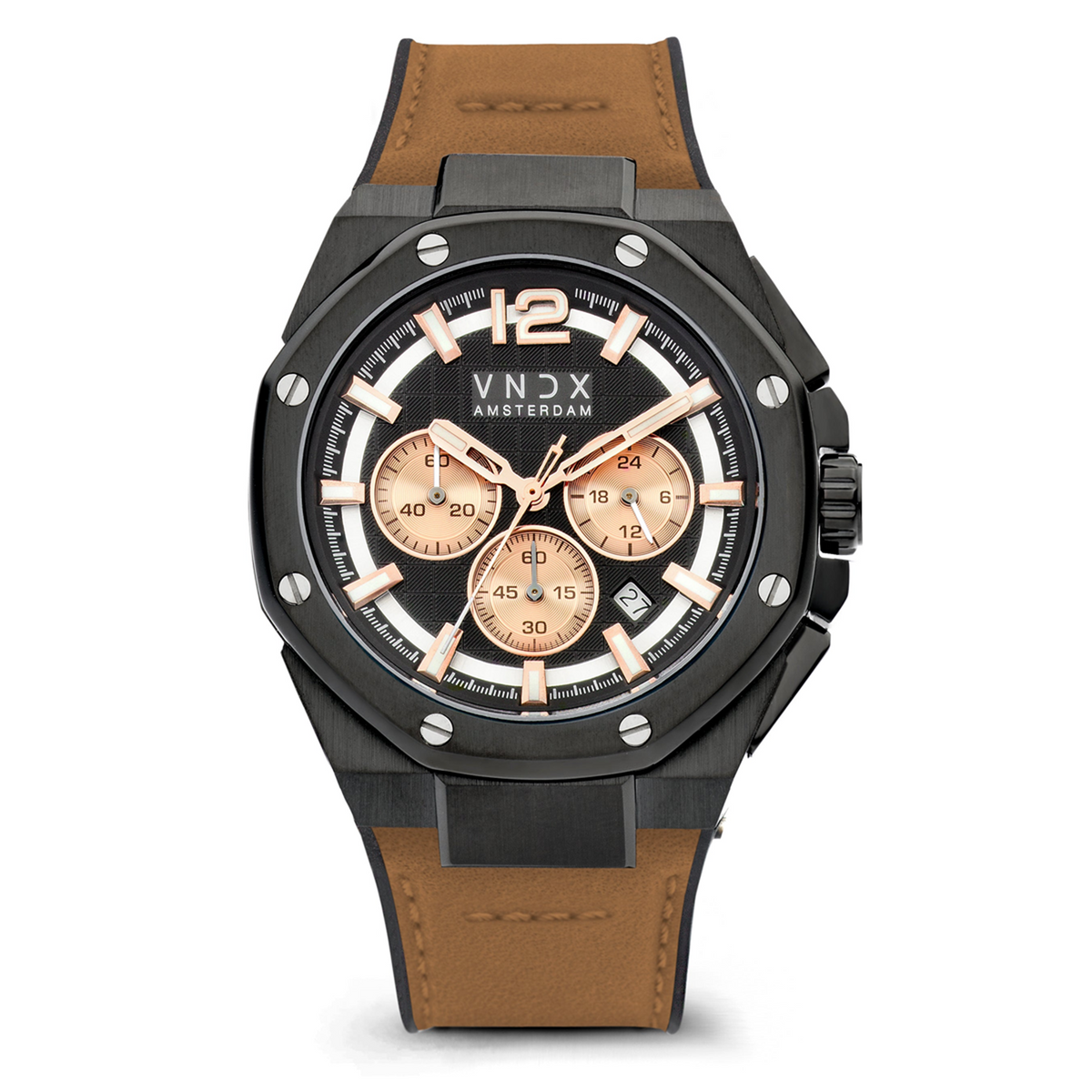 VNDX Wise Man Silicon Brown Men's Watch LB11899-17