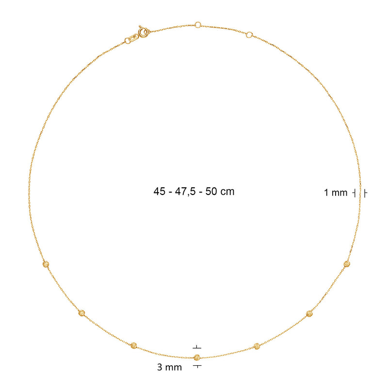 Jackie Gold Rembrandt 14 Karat Gold Necklace JKN25.554-zoom-