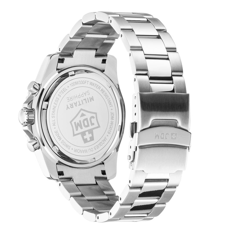 JDM Military Sierra Chrono Zwart Herenhorloge JDM-WG019-01-zoom-