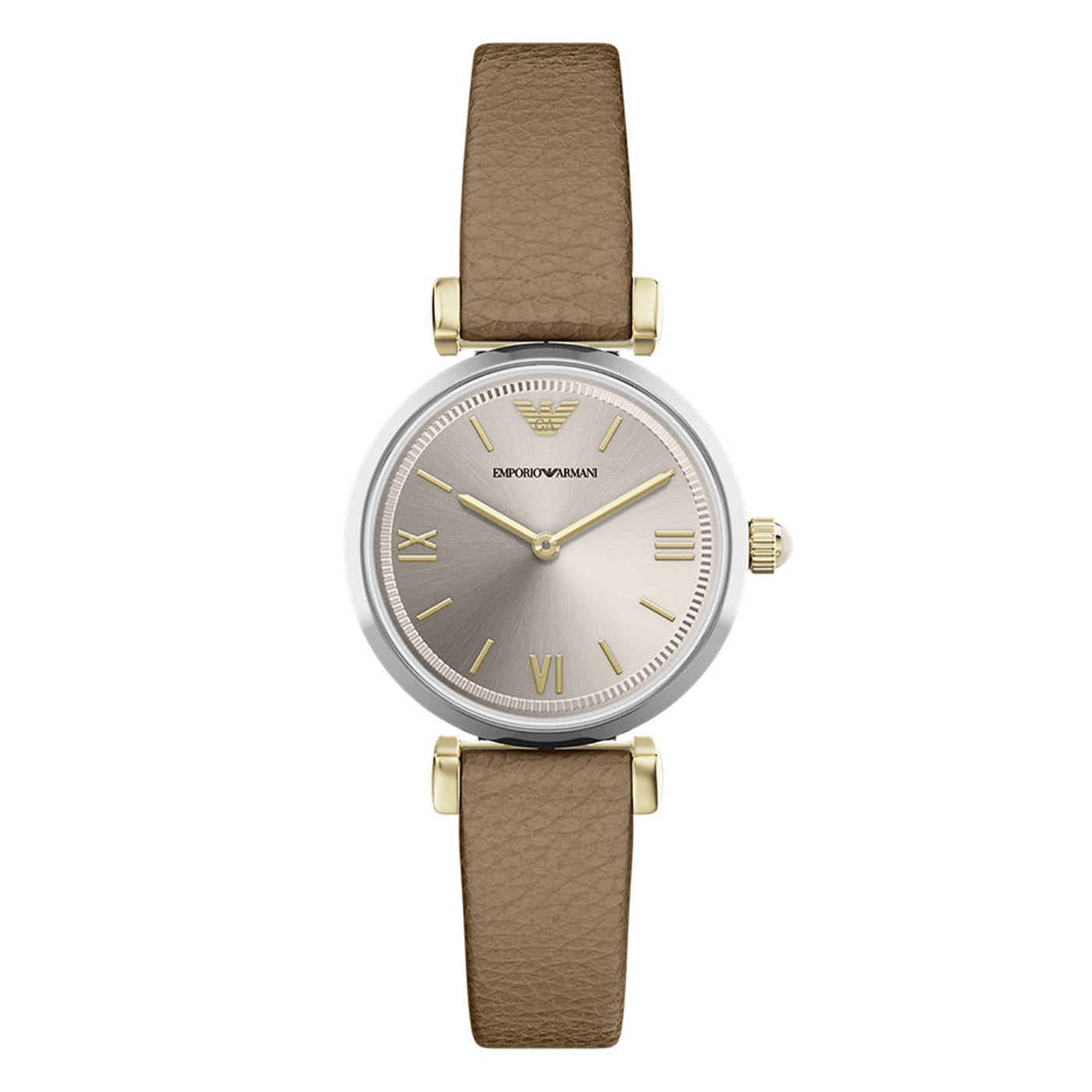 Emporio Armani Round Gold Dial Watch AR11770