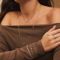 Ania Haie Melodic Poet Gold Multi Station Chain Bracelet S AH-B066-05G