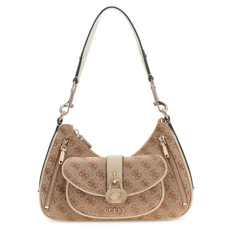 Guess Jessa Latte Logo Shoulder Bag HWJG83-62180-LTL-zoom-