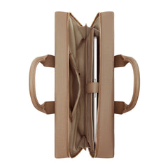 Isabel Bernard Honoré Anique Taupe Calfskin Handbag IB25070