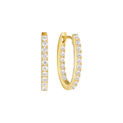 Sif Jakobs Ellisse 18 karat gold plated Earrings SJ-E2312-CZ-YG