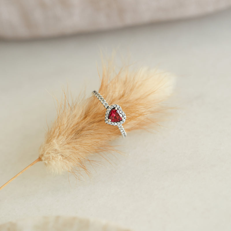 Pandora Timeless 925 Sterling Silver Heart Ring 198421C02-52-zoom-