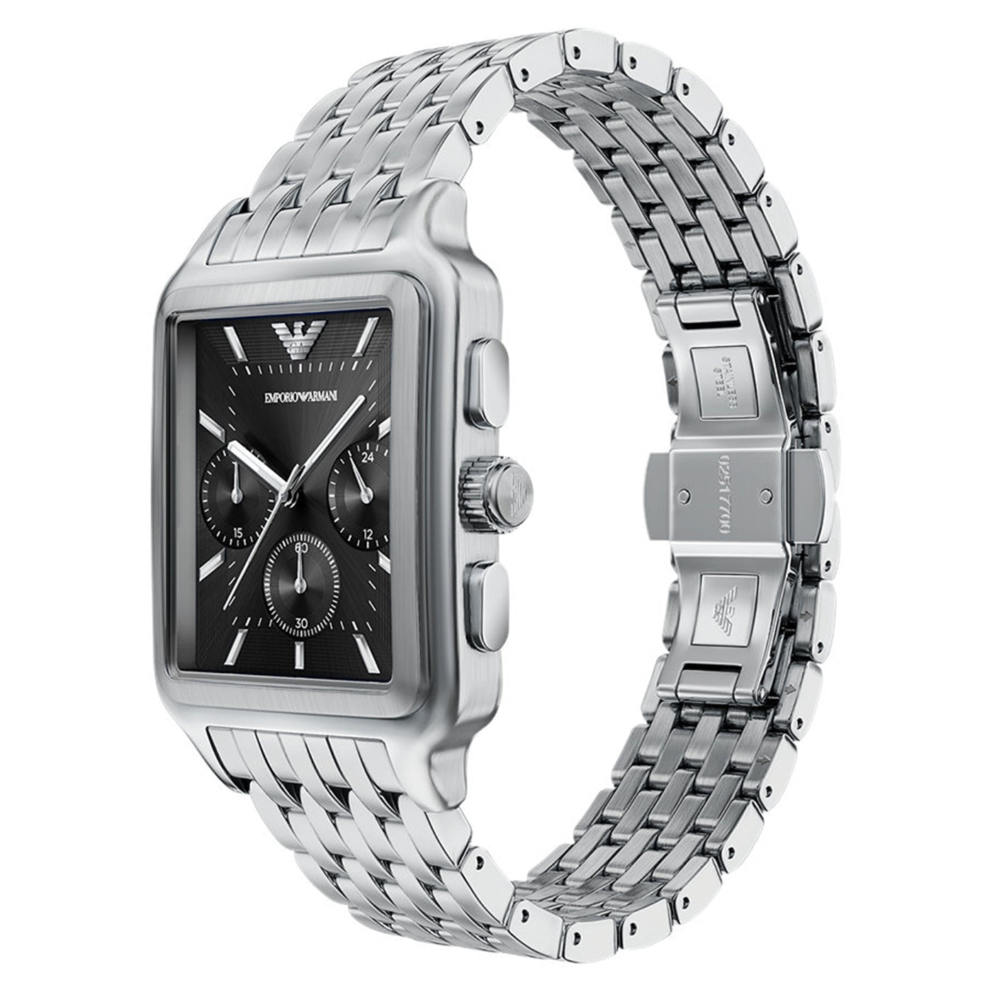 Emporio Armani Rectangular Black Dial Watch AR11751