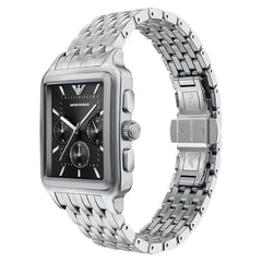Emporio Armani Rectangular Black Dial Watch AR11751