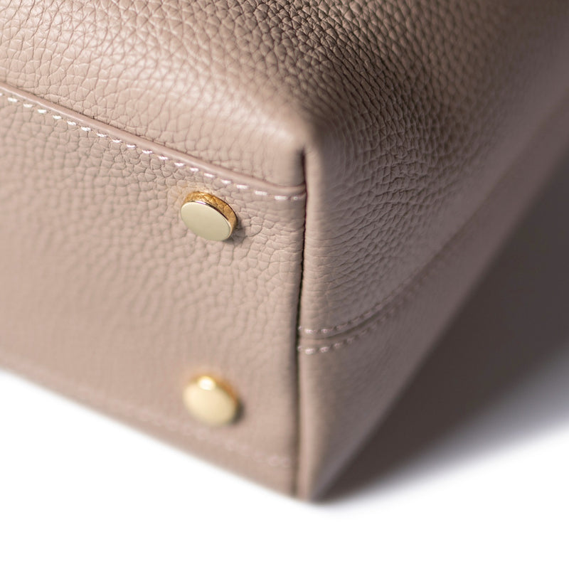 Isabel Bernard Honoré Nata Taupe Leren shopper van Kalfsleer IB25086-078-zoom-