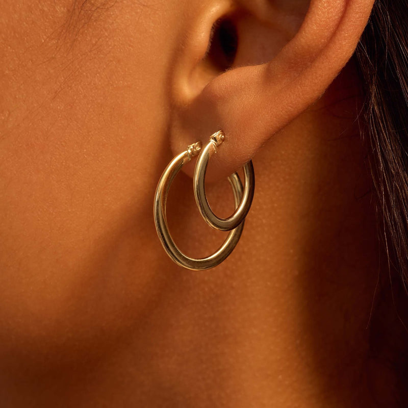 Beloro Jewels Regalo d'Amore 9 karaat gouden oorringen cadeauset BO90023-zoom-