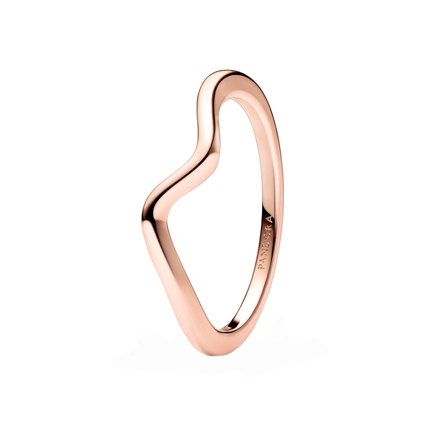 Pandora Timeless Wave Ring Rose Gold Plated 183095C00-52