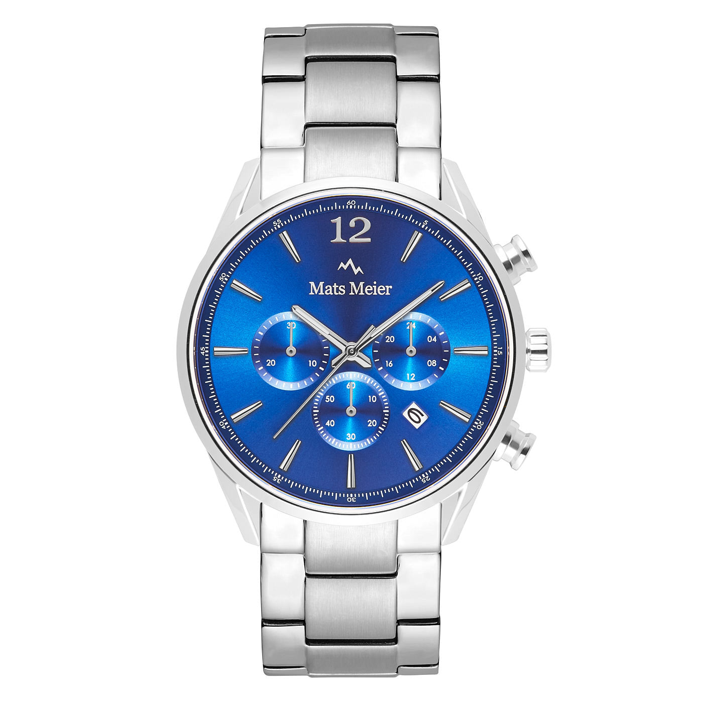 Mats Meier Grand Cornier Chrono Blue/Silver Coloured Watch MM00108