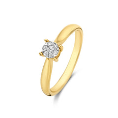Isabel Bernard De la Paix Hanaé 14 Carat Gold Ring | diamond 0.08 ct | IBD330007-50