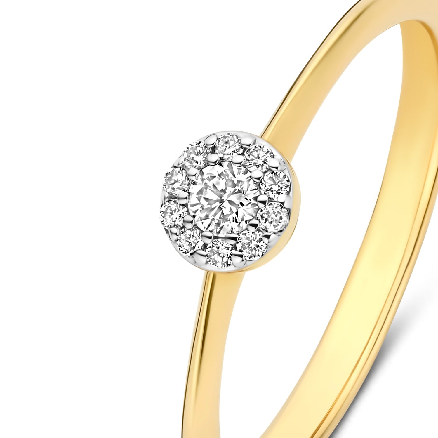 Isabel Bernard De la Paix Viviane 14 karat gold ring with diamond 0.11 carat IBD330037-50