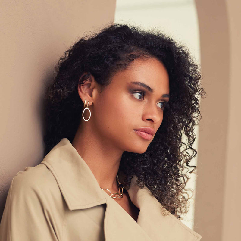 Isabel Bernard Aidee Annette 14 Karaat Gouden Schakel Oorhangers IB360236-zoom-