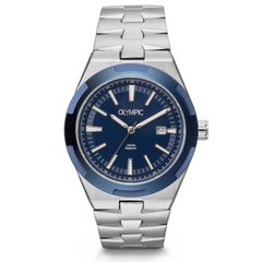 Olympic Legacy Silver and Blue Men's Watch OL75HSS005