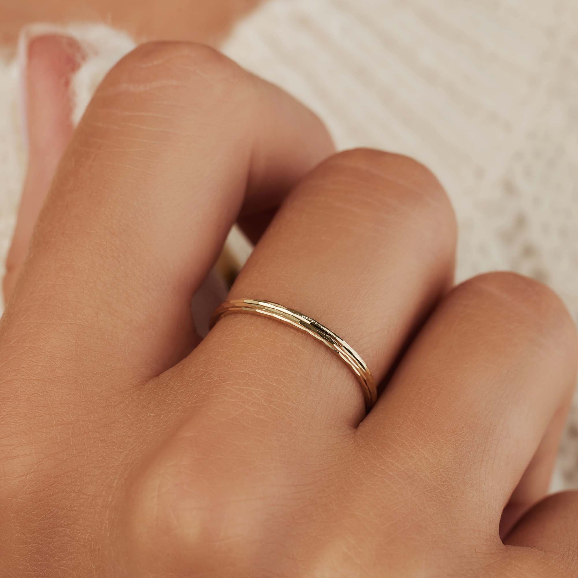 Isabel Bernard Rivoli Laura 14 Carat Gold Ring IB330065-60