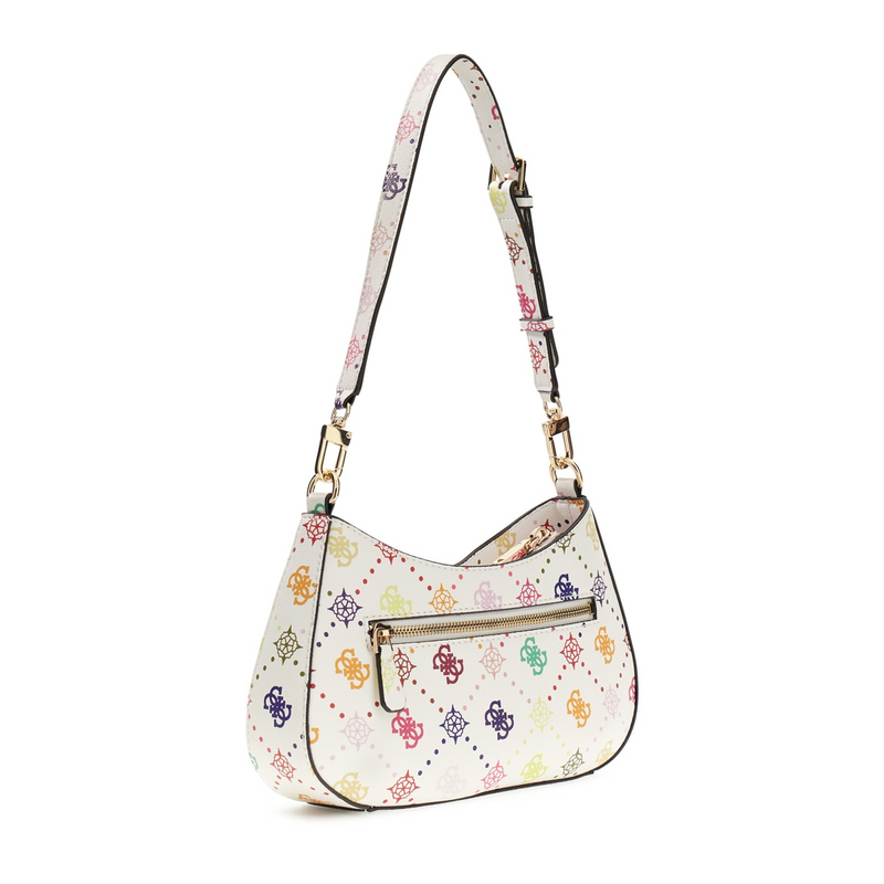 Guess Emelie Multi Logo Top Zip Shoulder Bag HWGM99-28180-MUO-zoom-