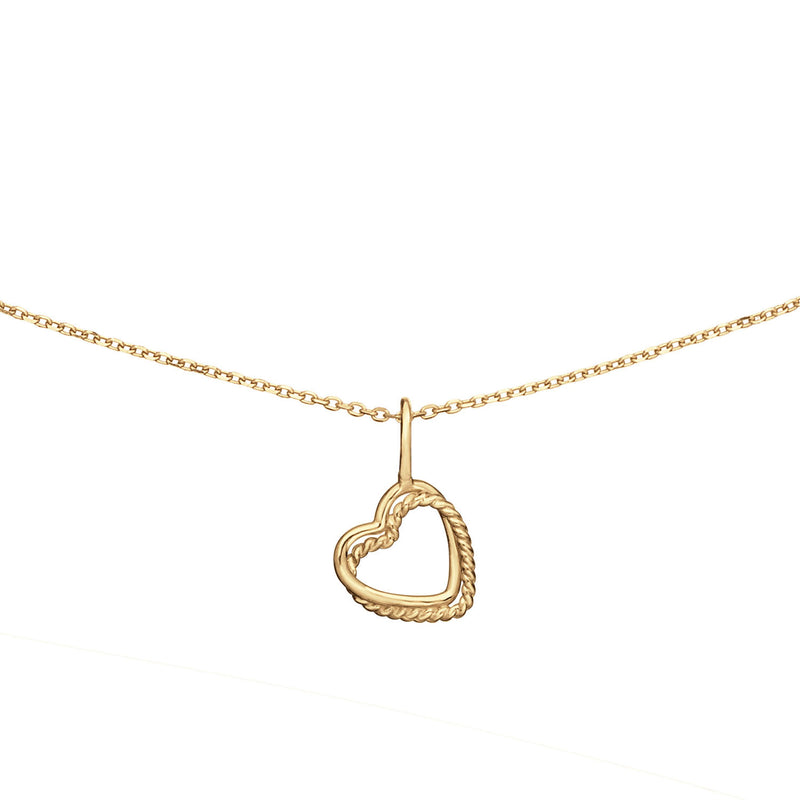 Jackie Gold Twisted Heart 14 Karaats Gouden Ketting 585 JKN25.442-zoom-