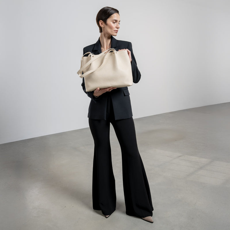 Isabel Bernard Honoré Nata Crème me Leren shopper van Kalfsleer IB25086-070-zoom-