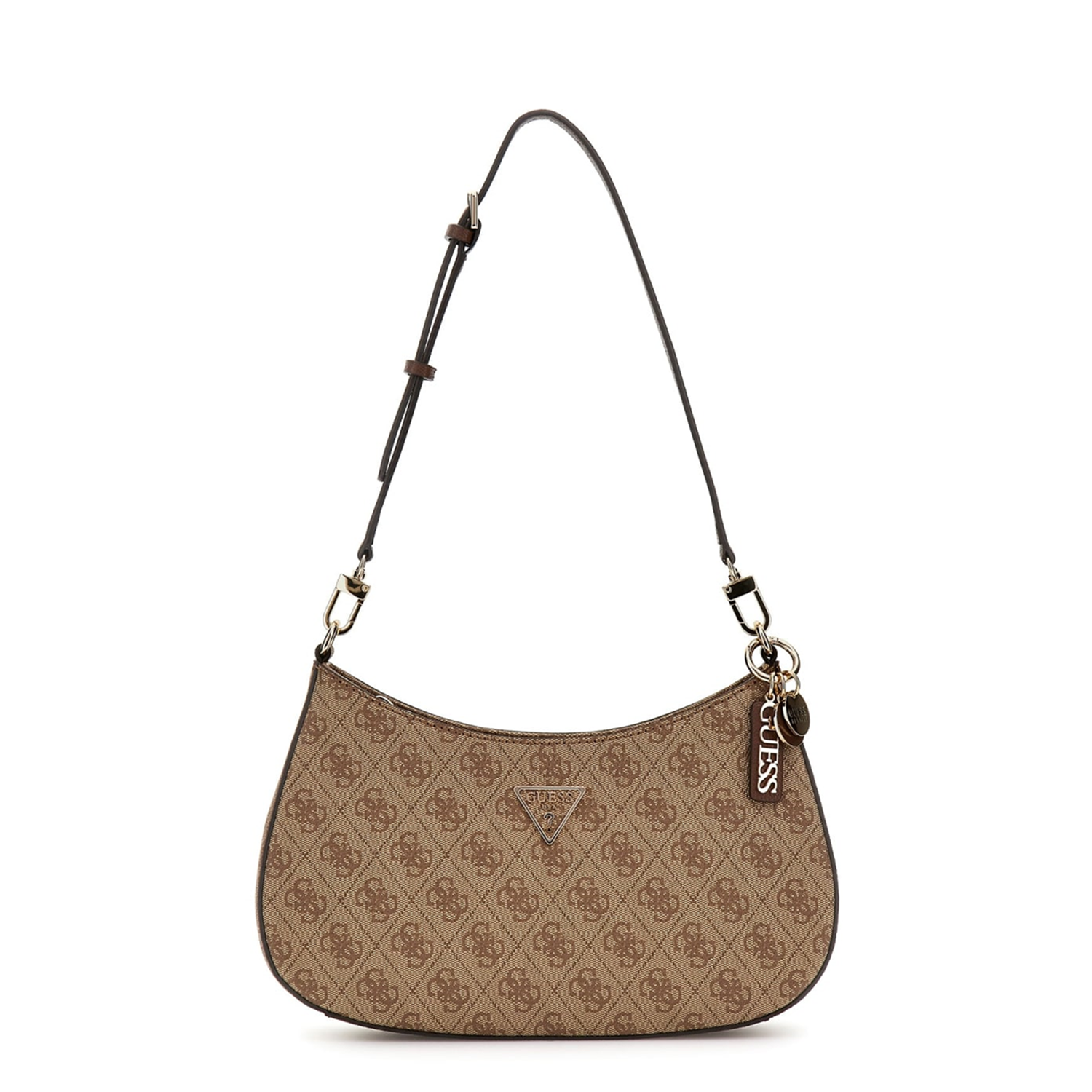 Guess Noelle Brown Top Zip Shoulder Bag HWBG96-72180-LGW