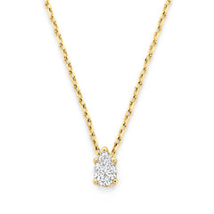 Isabel Bernard De la Paix Eloise 14 karat gold necklace with diamond 0.1 carat IBD350025