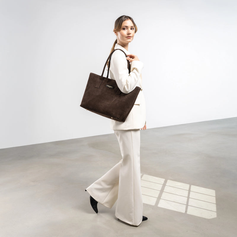 Isabel Bernard Honoré Elin Donkerbruine suède schoudertas IB25111-131-zoom-