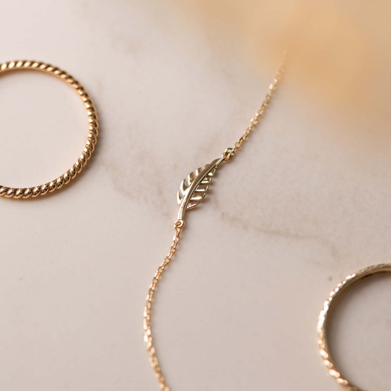 Isabel Bernard Monceau Giselle 14 karaat gouden armband IB320080-zoom-