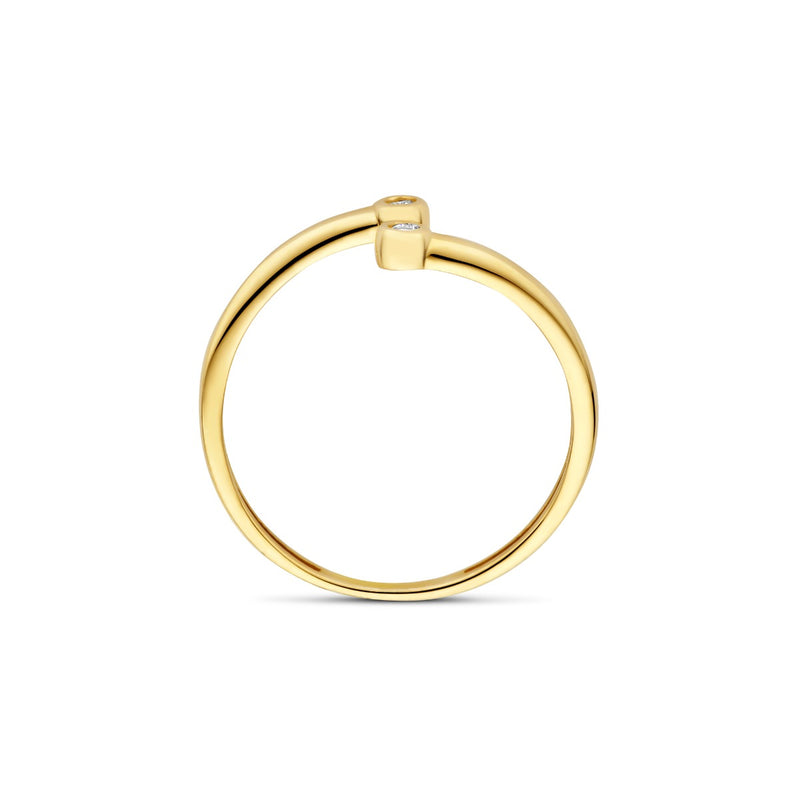 Beloro Jewels Monte Napoleone Stella 9 karat gold ring with zirconia BO330035-48-zoom-